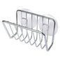 Self-Draining Sponge Holder with Suction Cup for Kitchen Sink Stainless Steel Sink Caddy Organizer Bathroom Kitchen Accessories