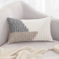 Grey and White Geometric Tufted Cushion Cover Bohemian Tassel Pillow Covers Decorative Light Luxury Cushion Cover Home Decor