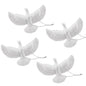 1/4pcs Resin White Dove Christmas Ornaments Xmas Tree Hanging Pendants 2026 New Year Party Home Wall DIY Decoration Kids Gifts